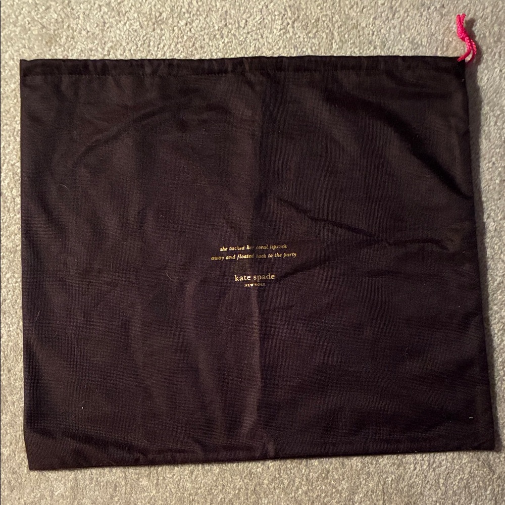 Kate Spade Men Bag in Black with Gold Lettering